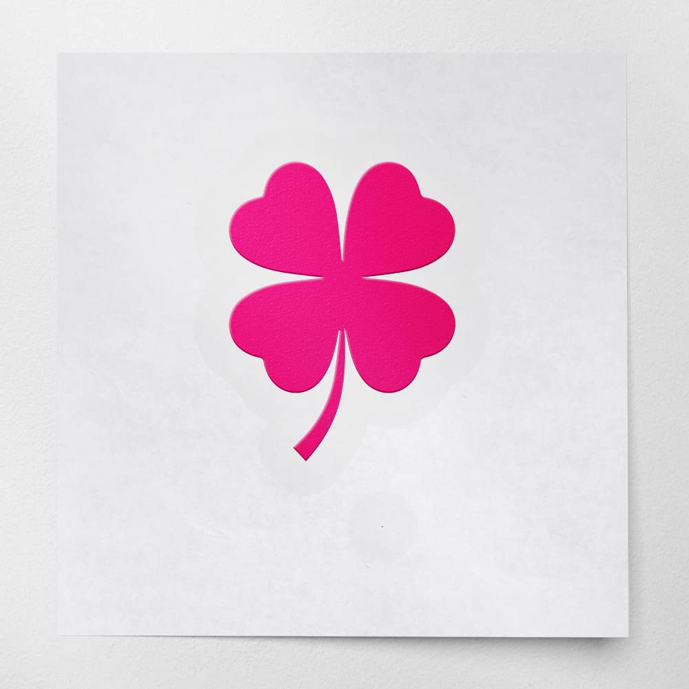 Amazon.com - Transparent Decal Stickers Of Four Leaf Clover Icon